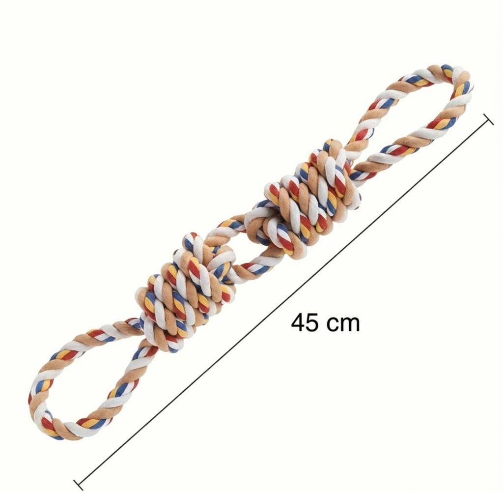 Jouet de corde de nettoyage des dents Durable