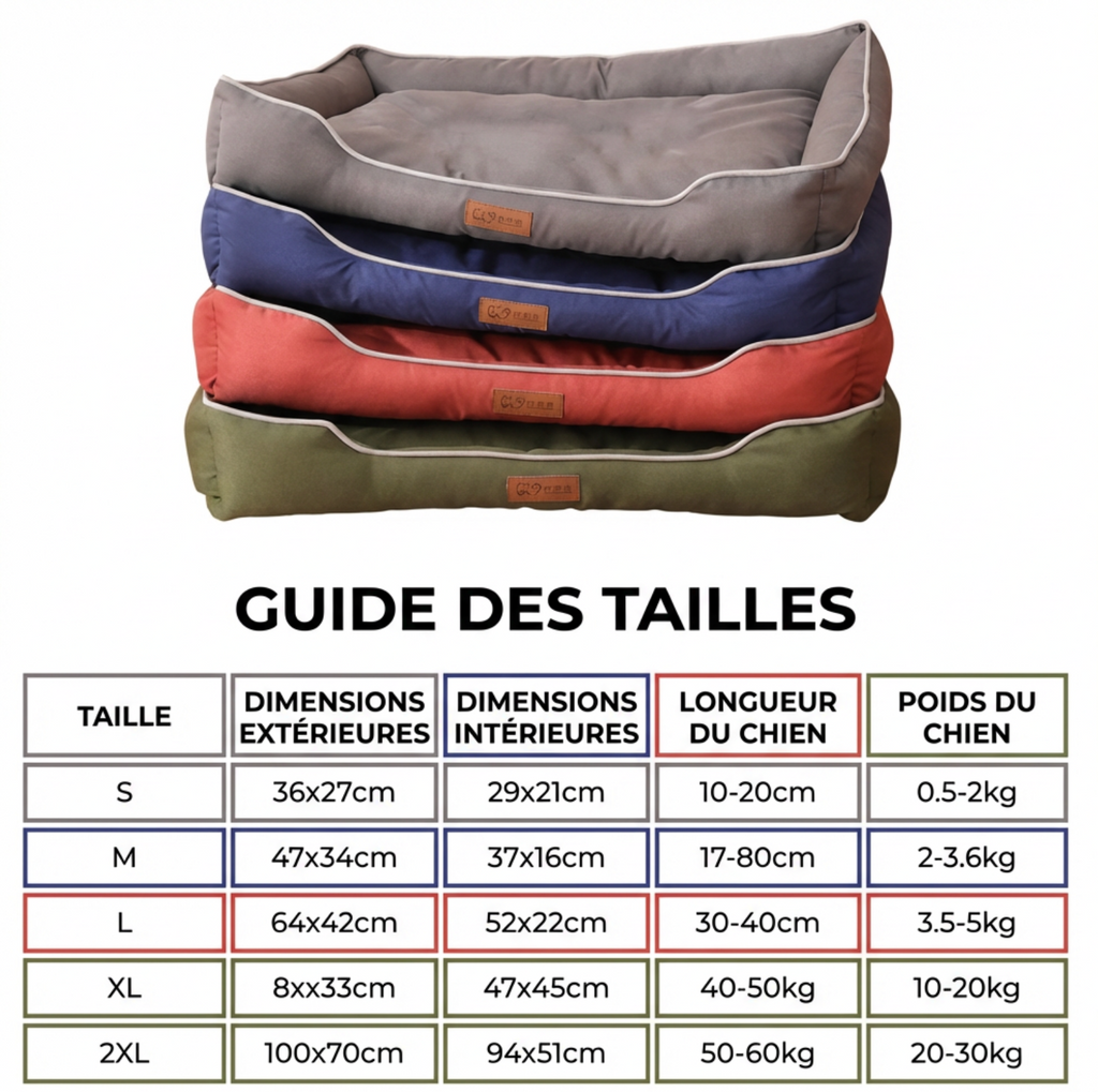 Carré quatre saisons relaxant  pour grand chien