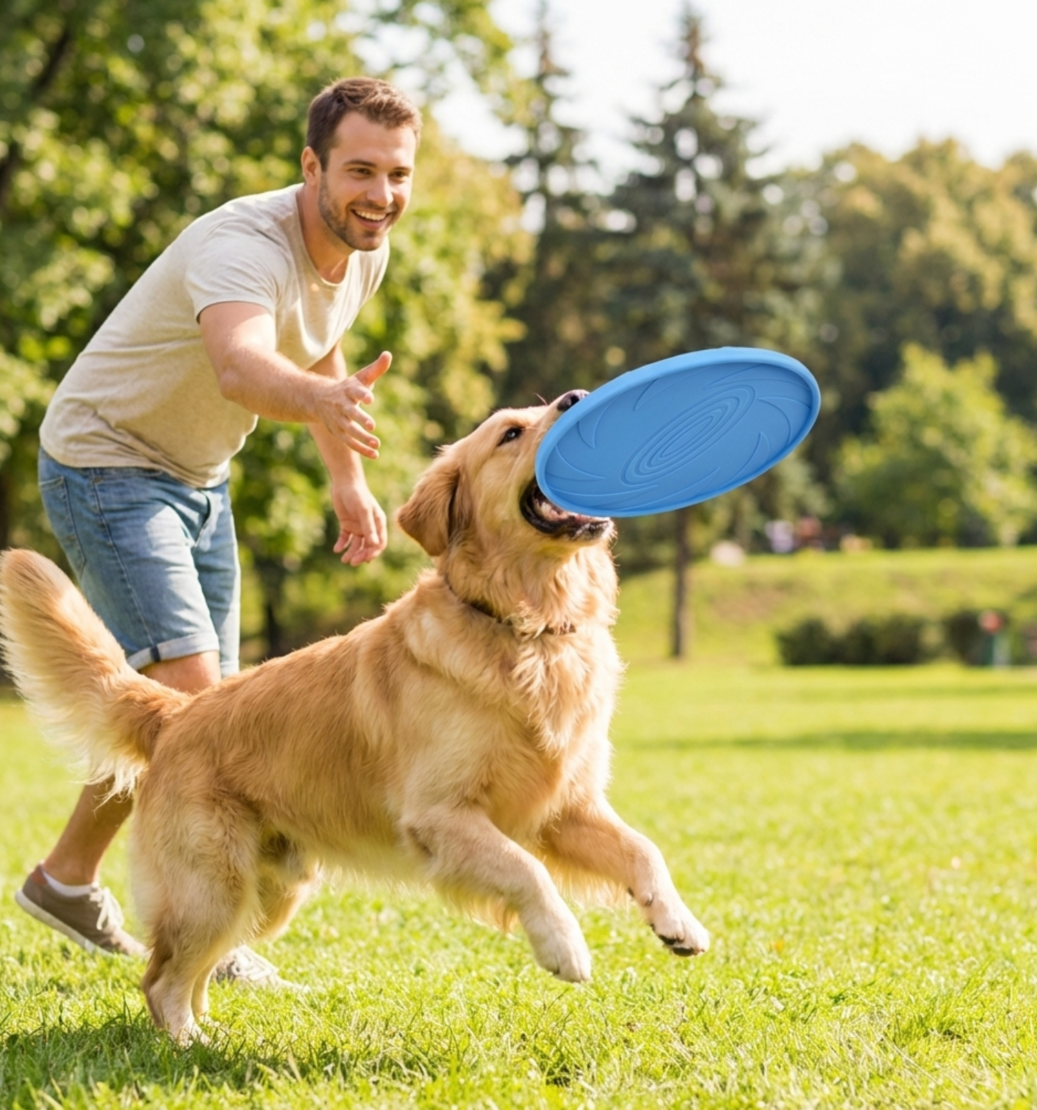 Disque volant résistant à la morsure pour chien – Jouet interactif et entraînement